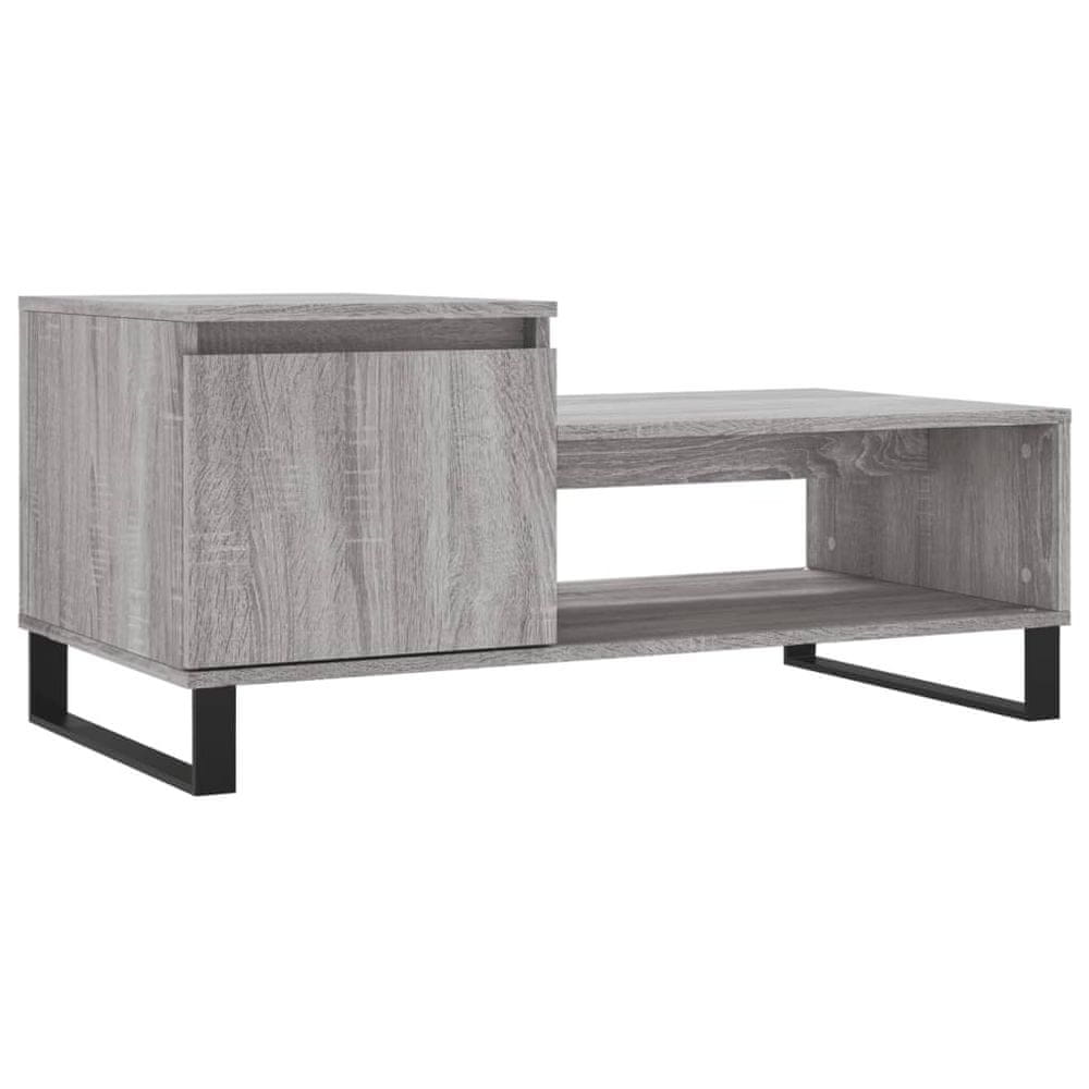 Vidaxl Konferenčný stolík sivý dub sonoma 100x50x45cm spracované drevo